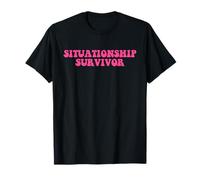 Abbigliamento Situationship Survivor Pink Funny Joke Maglietta