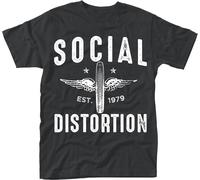 Abbigliamento Social Distortion: Winged Wheel (T-Shirt Unisex Tg. M)