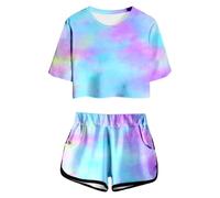 Abbigliamento Sportivo per Bambina,Body Estiva Neonato Completo Bambina Set Estate Spiaggia con Bretelle Design Regalo Festivo Casual Estivo Conforto garantito Tutto Il Giorno