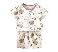 Abbigliamento Sportivo per Bambini,Body Estiva Neonato Set di Abiti Neonati Bimbo Completini e Coordinati Gentiluomo Top Cotone Elasticizzato Stampa Righe Estive Conforto garantito Tutto Il g