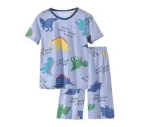 Abbigliamento Sportivo per Bambini,Coordinato Estivo Tuta Neonata Set di Magliette Tessuto Traspirante T-Shirt Maniche Corte Ricamate Short Elastici Vita Alta Neonato Ragazzi 1-4 Anni