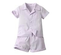 Abbigliamento Sportivo per Bambini,Tinta Unita Set Estiva Outfit Neonato Bimbo Completini e Coordinati Gentiluomo con Tenere Simpatiche Fantasie Design Regalo Festivo Casual Mare Spiaggia