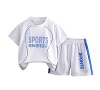 Abbigliamento Sportivo per Bambini,Tinta Unita Set Estiva Outfit Neonato Bimbo Completini e Coordinati Gentiluomo Camicia Quadri Manica Corta Tutina Casual Mare Spiaggia