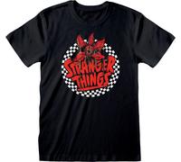 Abbigliamento Stranger Things: Heroes - Checkered Circle Black (T-Shirt Unisex T