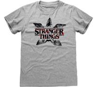 Abbigliamento Stranger Things: Heroes - Demogorgon Mouth Heather Grey (T-Shirt U