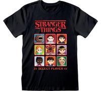 Abbigliamento Stranger Things: Heroes - Select Player Black (T-Shirt Unisex Tg.