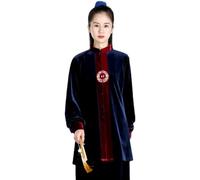 Abbigliamento Tai Chi da Donna - Abiti Tradizionali Cinesi per Arti Marziali, Maniche Lunghe, Esercizi mattutini, Kung Fu, Qigong, Wing Chun, Shaolin