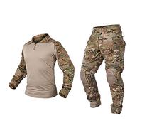 Abbigliamento tattico Combattimento Bdu Camouflage Uomo Uniforme, G3 Airsoft Military Set, Giacca Camicia & Pantaloni Tuta (CP, 5XL)