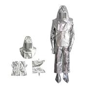 Abbigliamento Termoriflettente, Tuta Anti-Radiazione Termica, Uniforme Protettiva dal Calore per metallurgia, ghisa, taglio e saldatura(S)
