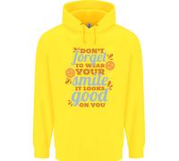 Abbigliamento Tuo Sorriso Feel Good Happy Joy Love Bambini Felpa con Cappuccio