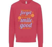 Abbigliamento Tuo Sorriso Feel Good Happy Joy Love Bambini Felpa Maglione