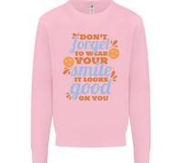 Abbigliamento Tuo Sorriso Feel Good Happy Joy Love Bambini Felpa Maglione