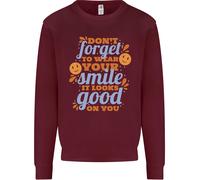 Abbigliamento Tuo Sorriso Feel Good Happy Joy Love Bambini Felpa Maglione