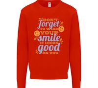 Abbigliamento Tuo Sorriso Feel Good Happy Joy Love Bambini Felpa Maglione