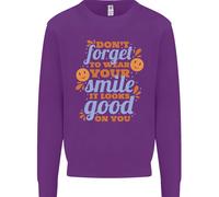 Abbigliamento Tuo Sorriso Feel Good Happy Joy Love Bambini Felpa Maglione