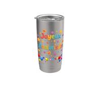 Abbinamento di compleanno in famiglia per uomini, donne e bambini Bicchiere termico in acciaio inox doppia parete