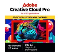 Abbonamento individuale ad Adobe Creative Cloud | Edizione per studenti e insegnanti | 2 Installazioni | 1 Anno