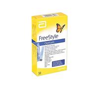 Abbott 23943 Freestyle Strisce Glucosio, Optium, Confezione da 50