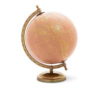 Abbott Collection 57-LATITUDE-01 Globo su supporto, plastica/metallo, rosa
