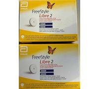 Abbott Freestyle Libre 2 Sensor Pack of 2 per il monitoraggio del diabete CGM per Regno Unito, bianco