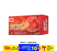 Abbott Iberet Folic 500 30'S - Integratore ferro vitamina C B per anemia grav...