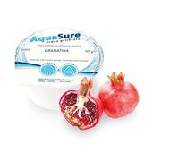 Abbott Nutrition | AquaSure 24 Confezioni x125 g | Acqua Gelificata per il trattamento dietetico di soggetti affetti da disfagia e problemi della deglutizione | gusto Granatina