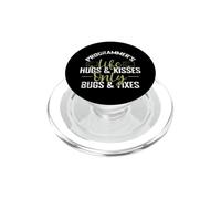 Abbracci di vita del programmatore & Baci solo bug & Correzioni PopSockets PopGrip per MagSafe