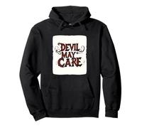Abbraccia il bordo con questo vestito con emblema Devil May Care Felpa con Cappuccio