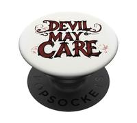 Abbraccia il bordo con questo vestito con emblema Devil May Care PopSockets PopGrip Adesivo