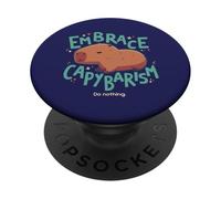 Abbraccia il capibarismo // Capibara, Fine del capitalismo PopSockets PopGrip Adesivo