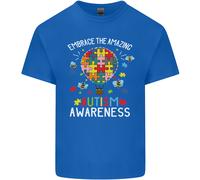 Abbraccia Il Fantastico Autismo Autistico ASD Uomo Cotone T-Shirt Tee Top