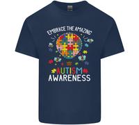 Abbraccia Il Fantastico Autismo Autistico ASD Uomo Cotone T-Shirt Tee Top