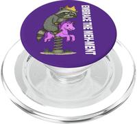Abbraccia il raccoon meh -ment divertente sopraffatto PopSockets PopGrip per MagSafe