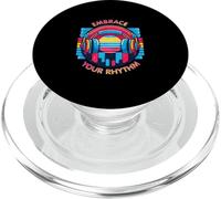 Abbraccia il tuo ritmo Cuffie Musica Beat Vibe PopSockets PopGrip per MagSafe