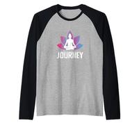 Abbraccia Il Tuo Viaggio Yoga Maglia con Maniche Raglan