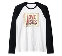 Abbraccia la compassione e l'amore come Gesù Costume Maglia con Maniche Raglan