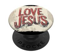 Abbraccia la compassione e l'amore come Gesù Costume PopSockets PopGrip Adesivo