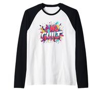 Abbraccia la vita colorata senza sensi di colpa Maglia con Maniche Raglan