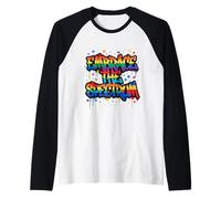 Abbraccia L'Arte dell'accettazione dell'autismo dello Spettro Maglia con Maniche Raglan
