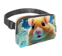 Abbraccia l'avventura con la nostra borsa a tracolla, perfetta per viaggi, corsa e attività all'aperto, adorabile criceto nuota sott'acqua, Multicolore#08, 1.5x9.0x5.9in/4x23x15cm