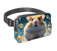 Abbraccia l'avventura con la nostra borsa a tracolla, perfetta per viaggi, corsa e attività all'aperto, adorabile criceto nuota sott'acqua, Multicolore#05, 1.5x9.0x5.9in/4x23x15cm