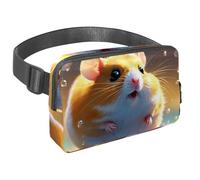 Abbraccia l'avventura con la nostra borsa a tracolla, perfetta per viaggi, corsa e attività all'aperto, adorabile criceto nuota sott'acqua, Multicolore#04, 1.5x9.0x5.9in/4x23x15cm