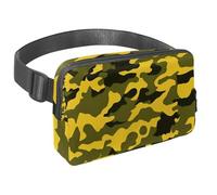 Abbraccia l'avventura con la nostra borsa a tracolla, perfetta per viaggi, corsa e attività all'aperto, motivo mimetico verde, Multicolore#06, 1.5x9.0x5.9in/4x23x15cm
