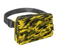 Abbraccia l'avventura con la nostra borsa a tracolla, perfetta per viaggi, corsa e attività all'aperto, motivo mimetico verde, Multicolore#02, 1.5x9.0x5.9in/4x23x15cm