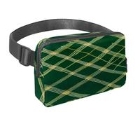 Abbraccia l'avventura con la nostra borsa a tracolla, perfetta per viaggi, corsa e attività all'aperto, plaid retrò bianco, Multicolore#02, 1.5x9.0x5.9in/4x23x15cm