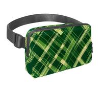 Abbraccia l'avventura con la nostra borsa a tracolla, perfetta per viaggi, corsa e attività all'aperto, plaid retrò bianco, Multicolore#08, 1.5x9.0x5.9in/4x23x15cm