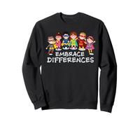 Abbraccia Le differenze Autismo Consapevolezza Supereroe Bambini Felpa
