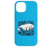 Abbraccia le mucche di mare con la nostra "Save the Chubby Mermaid" Custodia per iPhone 14