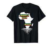 Abbraccia le tue radici Continente africano nero afroamericano Maglietta