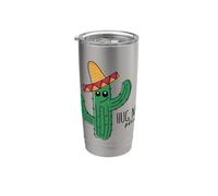 Abbracciami, per favore, divertente cactus Bicchiere termico in acciaio inox doppia parete